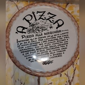 Pizza Plate With Saying Collector Made In Italy